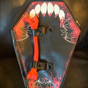 Kreepsville Red Vamp Coffin Bag